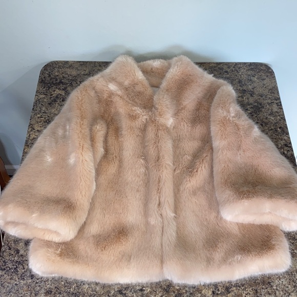 Donna Salyers Fabulous Furs Sheared Mink Faux Fur Cozy Elegant Feminine Jacket M - Picture 15 of 15